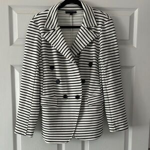 Banana Republic Blue and White Blazer Tailored Fit